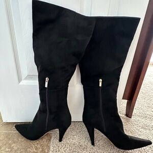 Jessica Simpson Knee High Sued Heel Boots